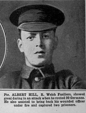Hill A Pte VC Royal Welsh Fusiliers