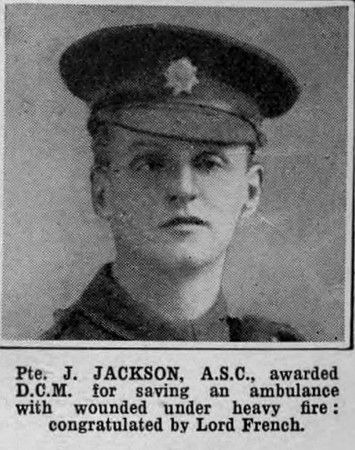 Jackson J Pte DCM Army Service Corps