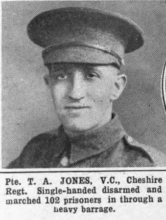 Jones T A Pte VC Cheshire Regiment