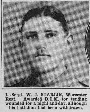 Starlin W J LSergt DCM Worcestershire Regiment