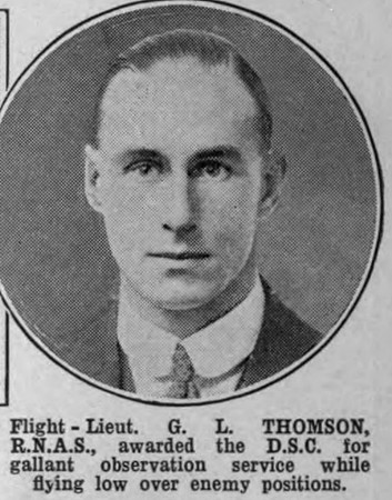 Thomson G L Flt Lt DSC Royal Naval Air Service