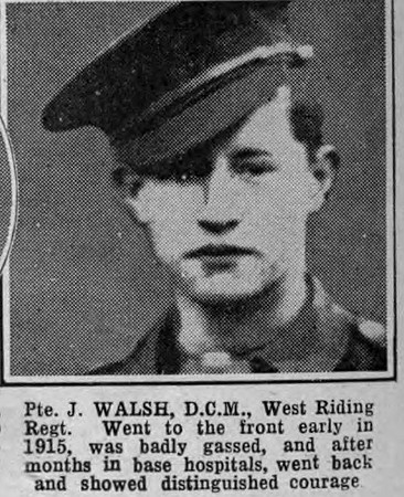 Walsh J Pte DCM West Riding Regiment