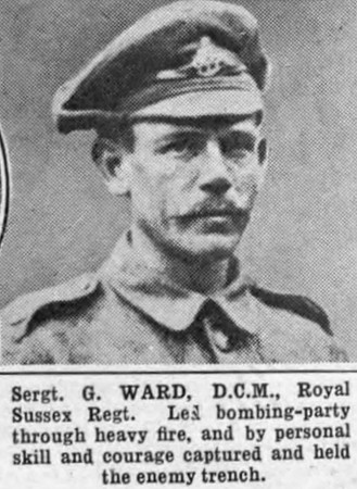 Ward G Sergt DCM Royal Sussex Regiment
