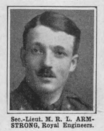 Armstrong M R L 2nd Lt Royal Engineers