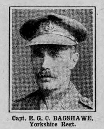 Bagshawe E G C Captain Yorkshire Regiment