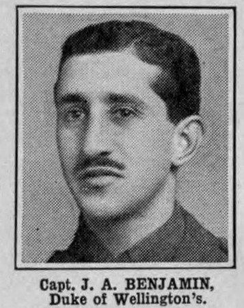 Benjamin J A Captain West Riding Regiment