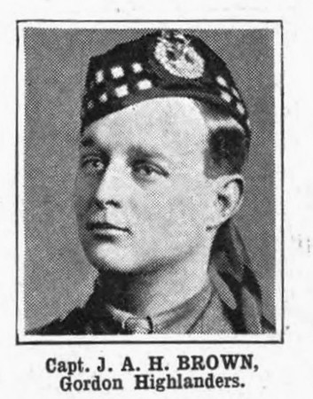 Brown J A H Captain Gordon Highlanders