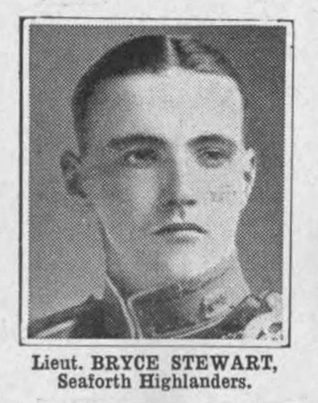 Bryce-Stewart Lt Seaforth Highlanders