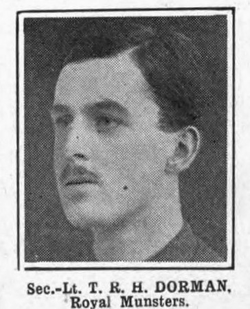 Dorman T R H 2nd Lt Royal Munster Fusiliers