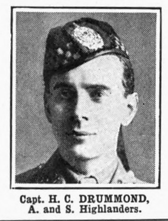 Drummond H C Captain Argyll And Sutherland Highlanders