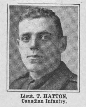 Hatton T Lt Canadian Infantry