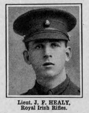 Healy J F Lt Royal Irish Rifles
