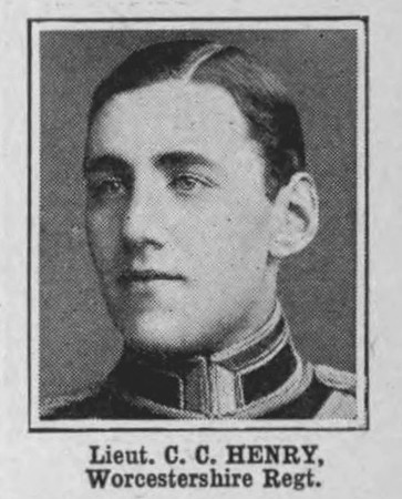 Henry C C Lt Worcestershire Regiment