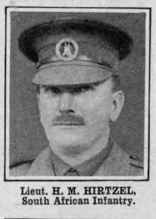 Hirtzel H M Lt South African Infantry