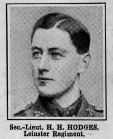 Hodges H H 2nd Lt Leinster Regiment