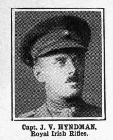 Hyndman J V Captain Royal Irish Rifles