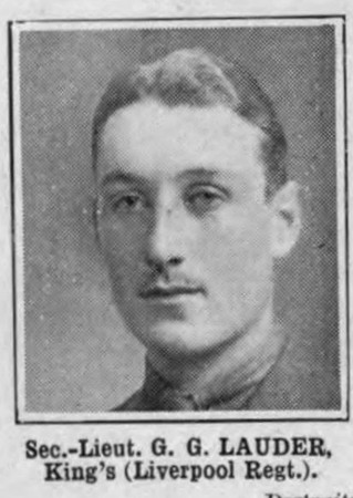 Lauder G G 2nd Lt Kings Liverpool Regiment