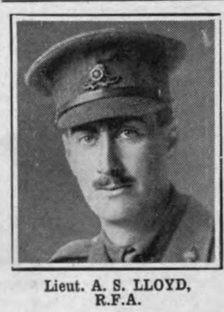 Lloyd A S Lt Royal Field Artillery