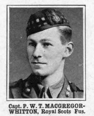 MacGregor-Whitton P W T Captain Royal Scots Fusiliers
