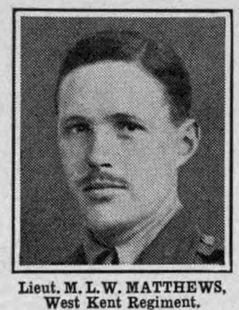 Matthews M L W Lt Royal West Kent Regiment