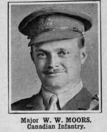 Moors W W Major Canadian Infantry