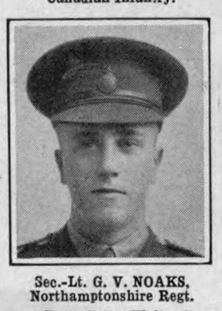 Noaks G V 2nd Lt Northants Regiment