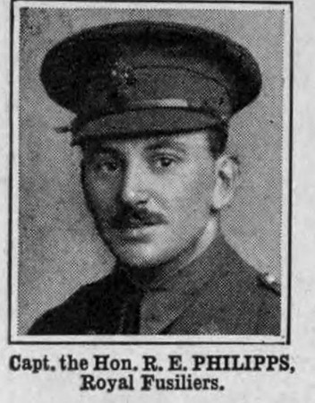 Phillipps R E Captain The Hon Royal Fusiliers