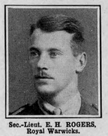 Rogers E H 2nd Lt Royal Warwickshire Regiment