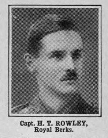 Rowley H T Captain Royal Berkshire Regiment