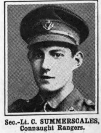 Summerscales C 2nd Lt Connaught Rangers