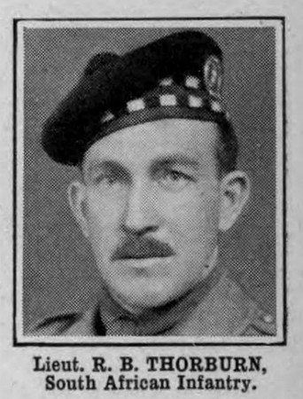 Thorburn R B Lt South African Infantry