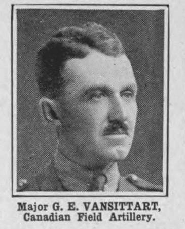 Vansittart G E Major Candain Field Artillery