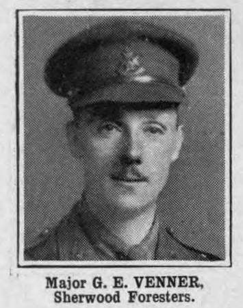 Venner G E Major Notts and Derby Regiment