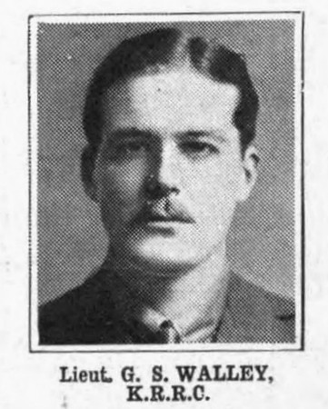 Walley G S Lt Kings Royal Rifle Corps