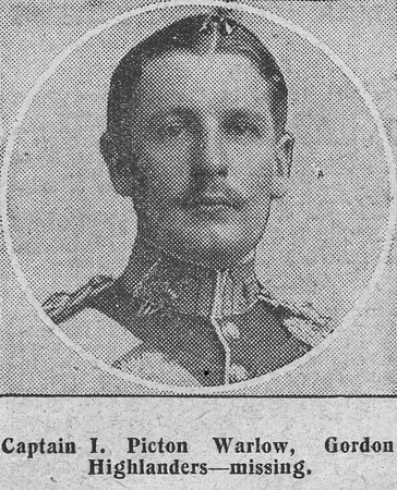 Picton-Warlow I Captain Gordon Highlanders The Graphic 10th Sep 1914