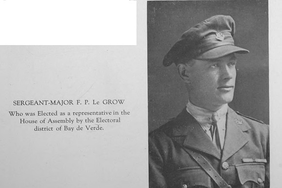 Le Grow F P Sergt Major Newfoundland Regiment