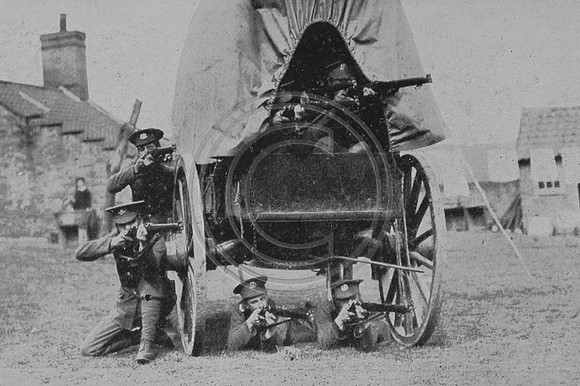 The 8th Norfolk Regiment At Practice Opposing An Enemies Raid