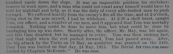 Hanrahan T F Pte 634 1st Australian Imperial Force Obit Part 2