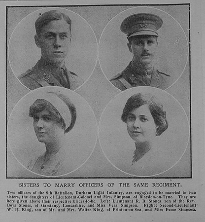 King W R 2nd Lt 9th Durham Light Infantry The Graphic 13.1.16