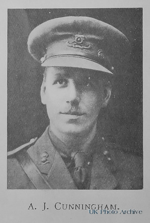 Cunningham A J Lt Royal Field Artillery