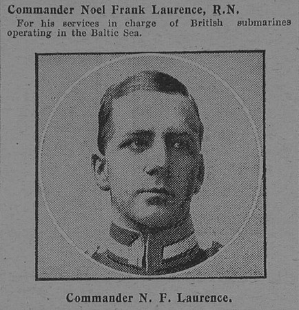 Laurence N F Comm Royal Navy The Graphic 25/1/1916