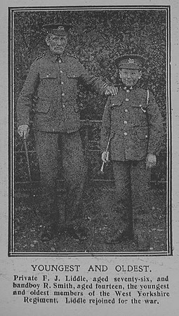 Liddle F J Pte West Yorkshire Regiment The Graphic 5th Feb 1916
