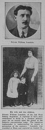 Lonsdale W Pte 2nd West Riding Regt Graphic Jan 1915