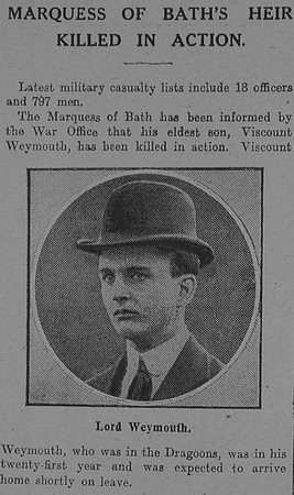 Thynne J A 2nd Lt 2nd Dragoons (Served as Viscount Weymouth) Graphic 15