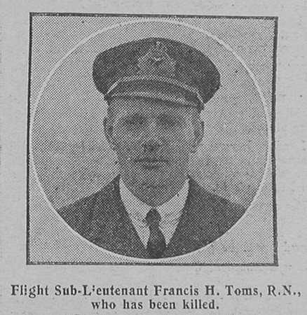 Toms F H Flt Sub Lt Royal Naval Air Service The Graphic