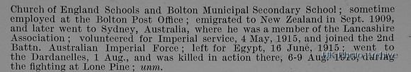 Lomax H Pte 2164 2nd Australian Imperial Force Obit Part 2