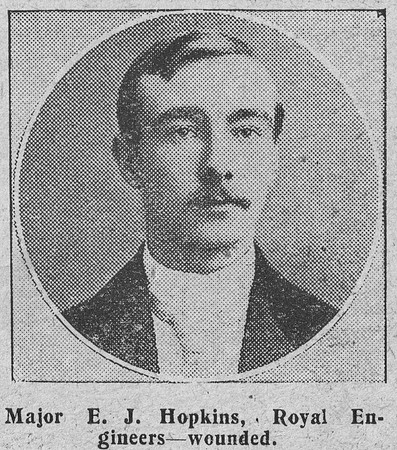 Hopkins E J Major Royal Engineers The Graphic 7th Sep 1914