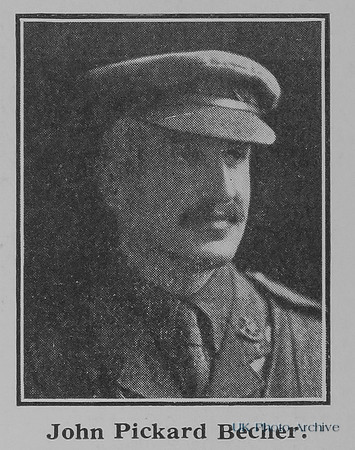 Becher J P Major DSO 8th Notts and Derby Regiment