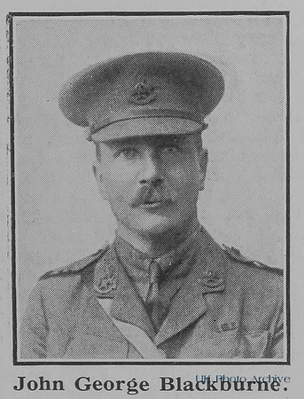 Blackburne J G Major 9th Notts And Derby Regiment