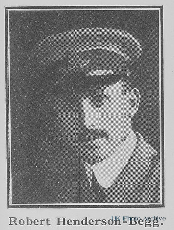 Henderson-Begg R Captain Royal Garrison Artillery